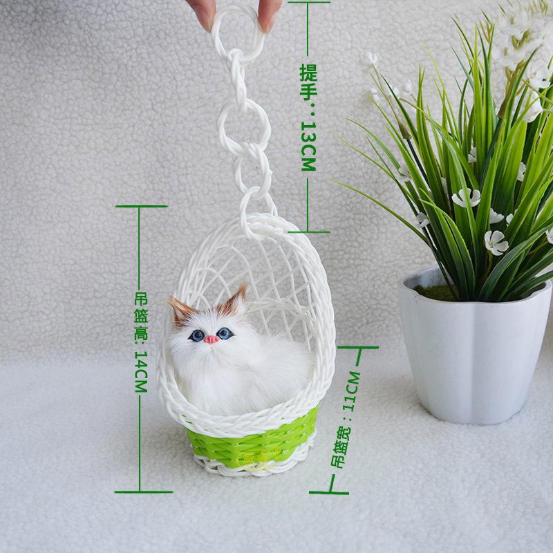 Simulazione Cesto Gatto Animali Ornamenti Regali Souvenir Turistici Regali