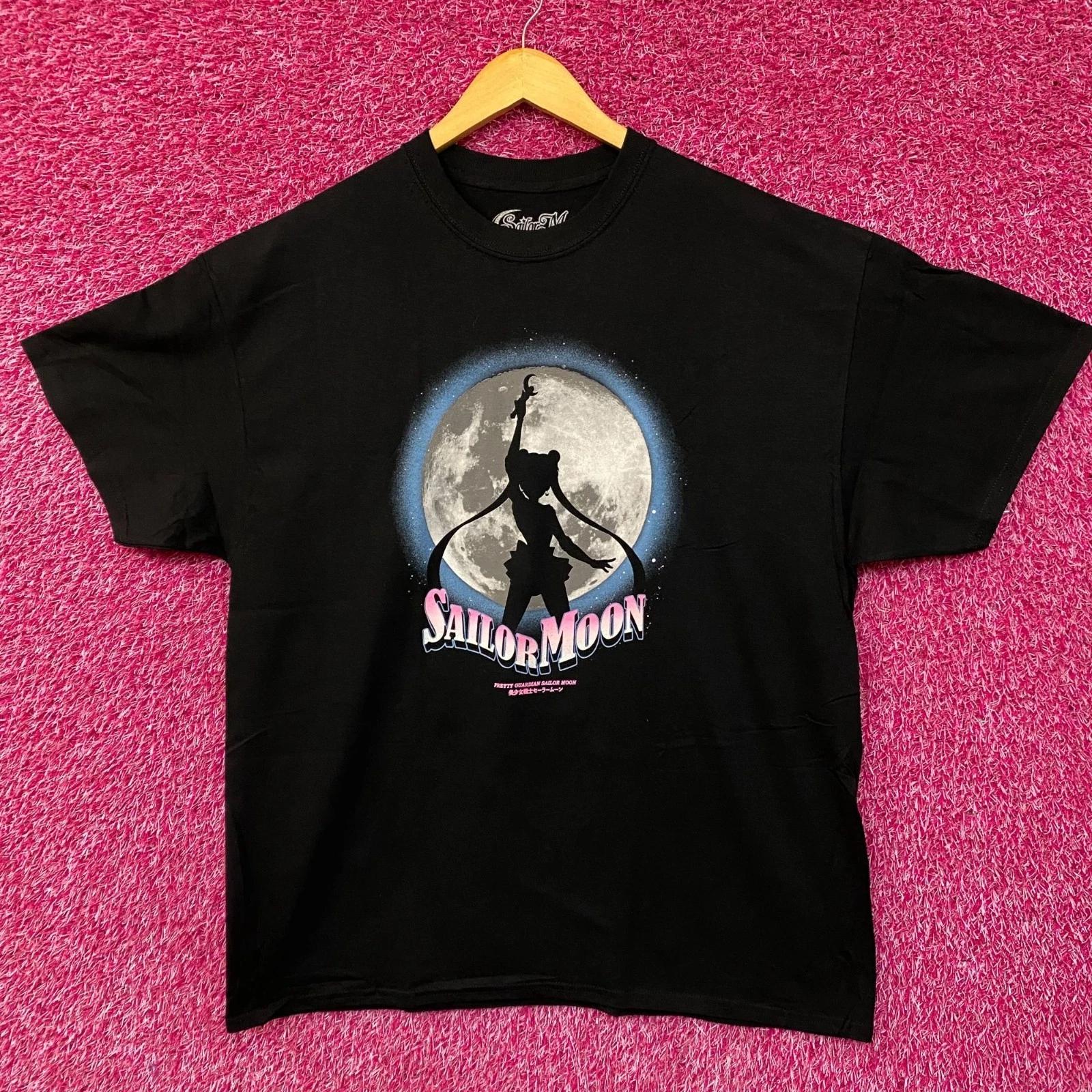 

2026 New Cotton Summer Tshirt Leisure and Comfortable Pretty Guardian Sailor Moon Silhouette Anime TShirt Unisexs TShirt S