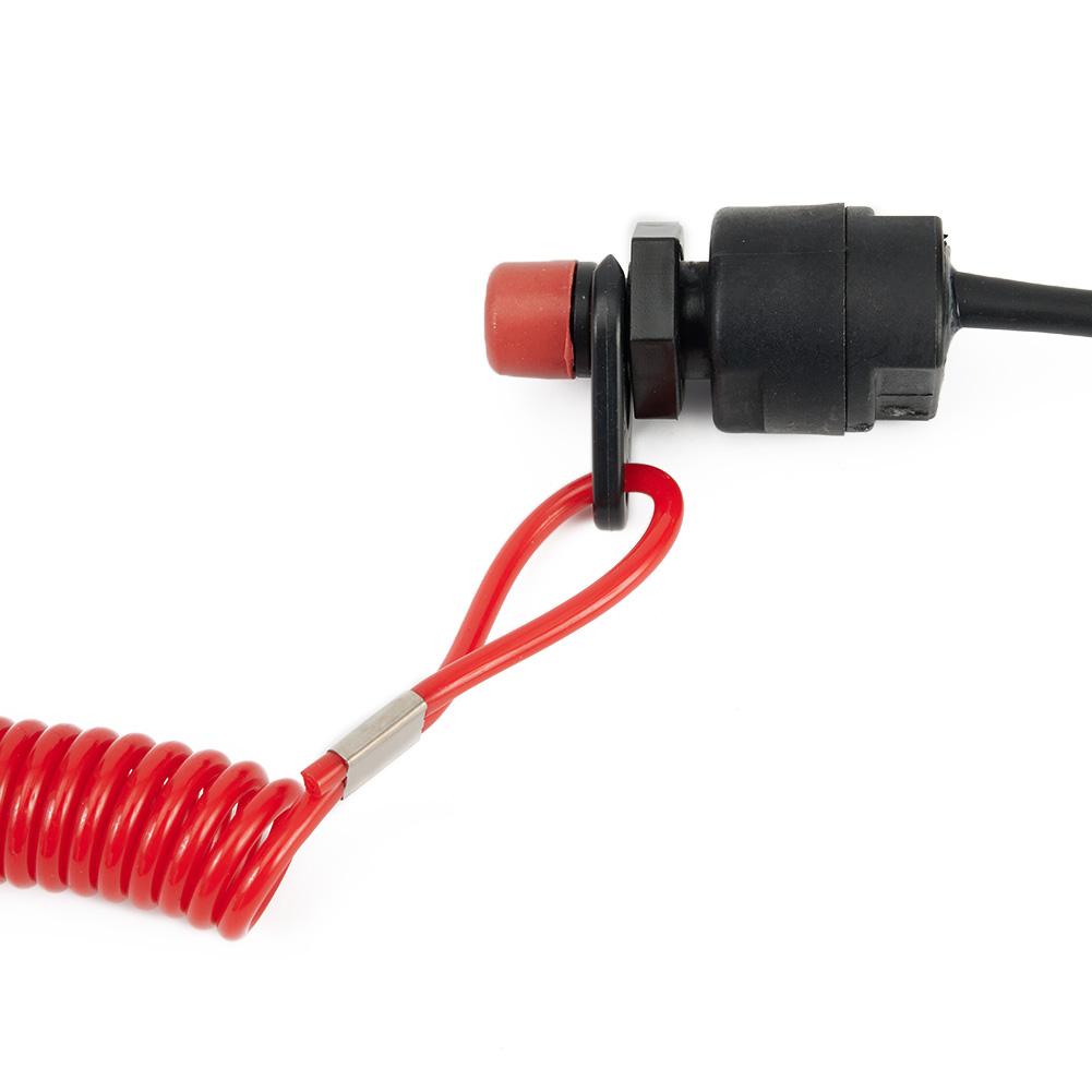 Kill Stop Switch With Safety Lanyard Clip For Boat Outboard Engine Motors Parts