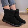 Cizme Noi de Damă 2024 Culoare Solidă Vârf Rotund Pantofi Tip Șosetă Femei Iarnă Păstrează Cald Talpă Burete Cizme de Gleznă Pantofi Femei Zapatos Mujer