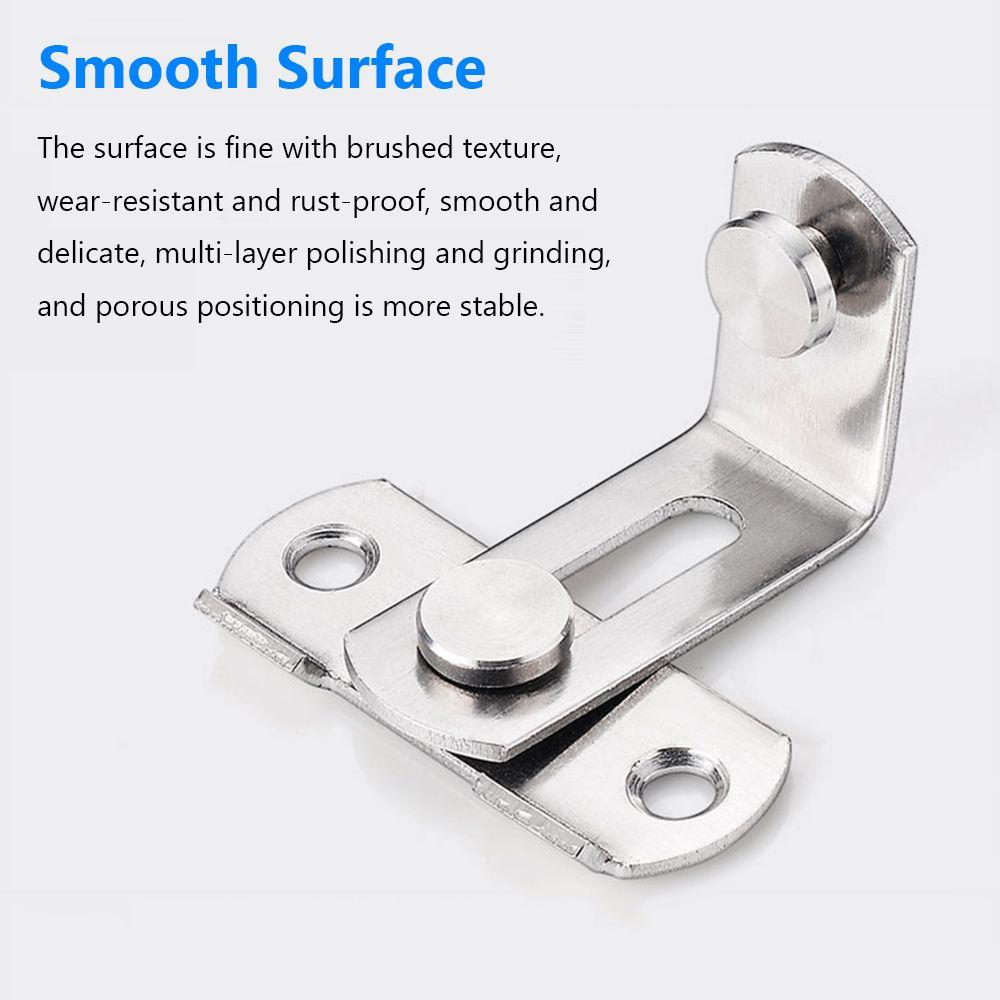 Buckle Window Right Angle Stainless Steel Theftproof Barn Latch Cabinet Lock Door Hasp