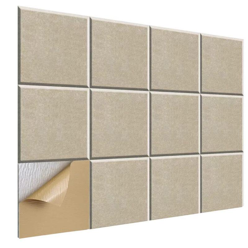 6pcs 30x30cm Acoustic Panel Self-adhesive Felt Wall Stickers Sound-absorbing Soundproof Board for Cinema Studio Game Hall Reco