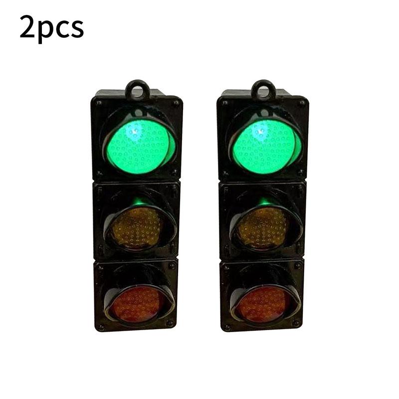 New 3D Traffic Light Magnetic Refrigerator Stickers Funny Traffic Toy Pedestrian Light Creative Magnetic Decoration Accessories