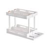 Spice Rack Rotating Cabinet Shelf white Double 15cm