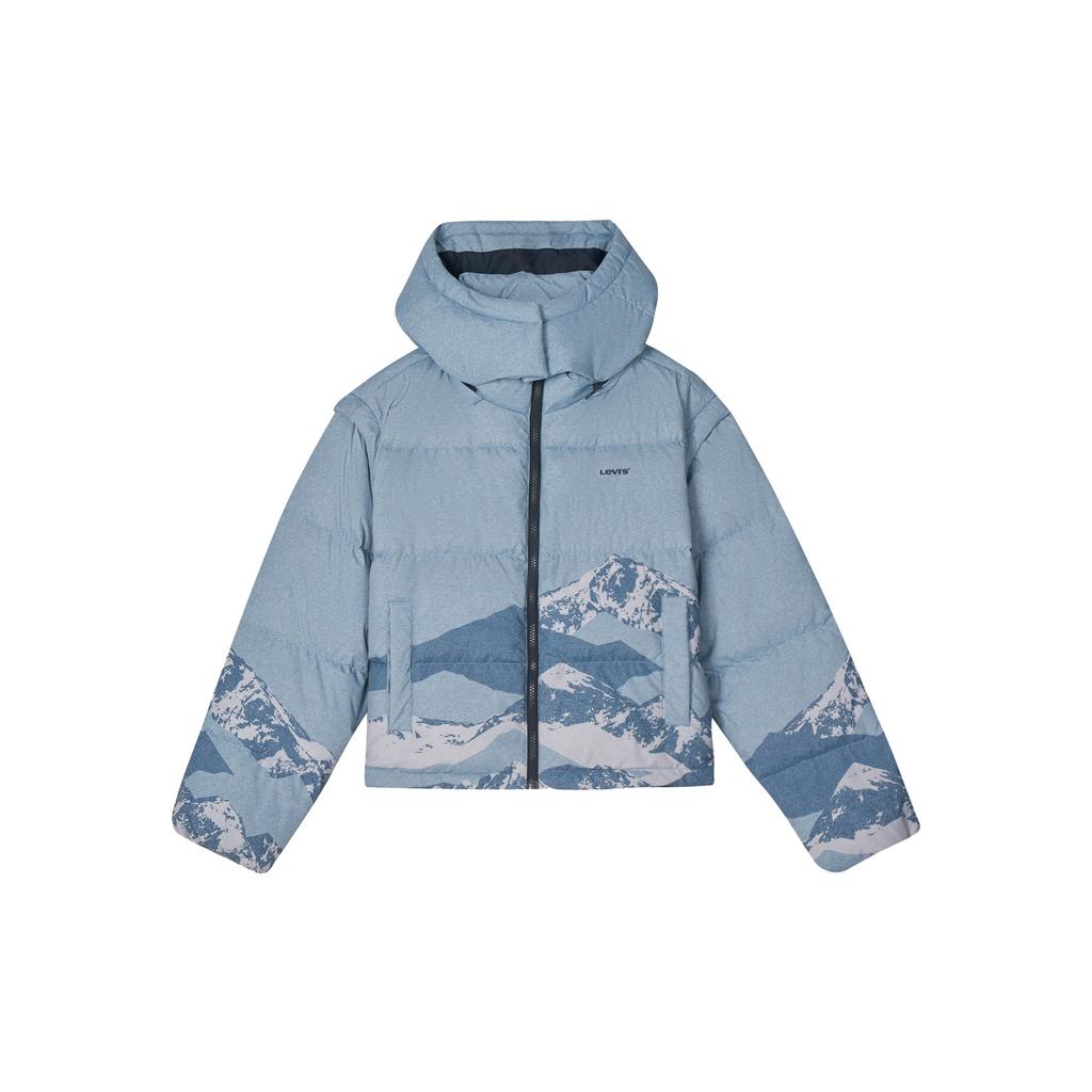 Levis Winter Warm Series Simple Comfortable Stylish Casual Versatile Hooded Down Jacket Women outerwear 0051D-0001