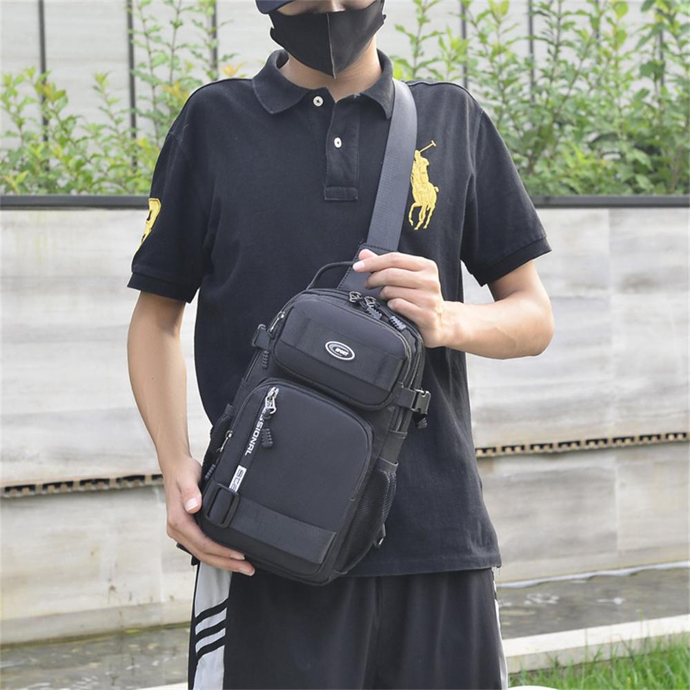 Новая мужская нагрудная сумка большой вместимости — фото 7