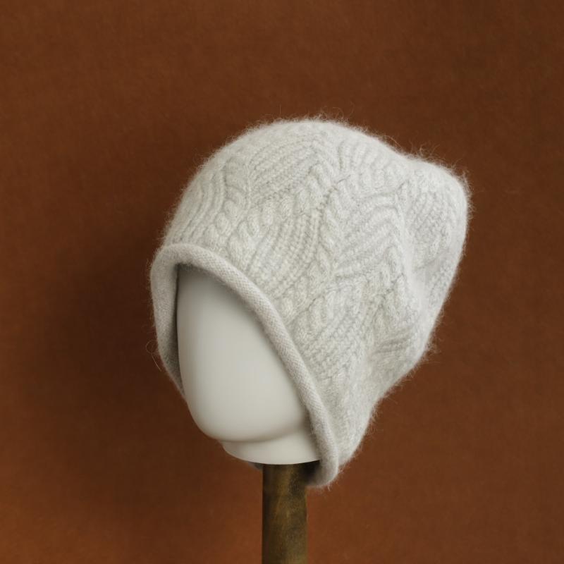 Women's Y2K Warm Autumn Winter Wool Hat Fashion Vintage Rabbit Fur Hat for Students Daily Commuting Use