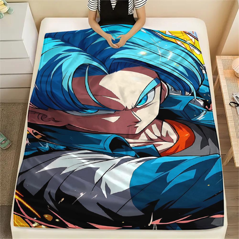 Dragon Ball characters Print Flannel Blanket,High quality Comfortable for All Seasons,Home Decor,Warmth and Comfort,Perfect for Christmas Gifts