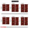 2pcs,2D Plane Printing Curtain Fabric Adorable Santa Hat & Scarf Versatile Fabric (without Rod) Versatile All Perfect for
