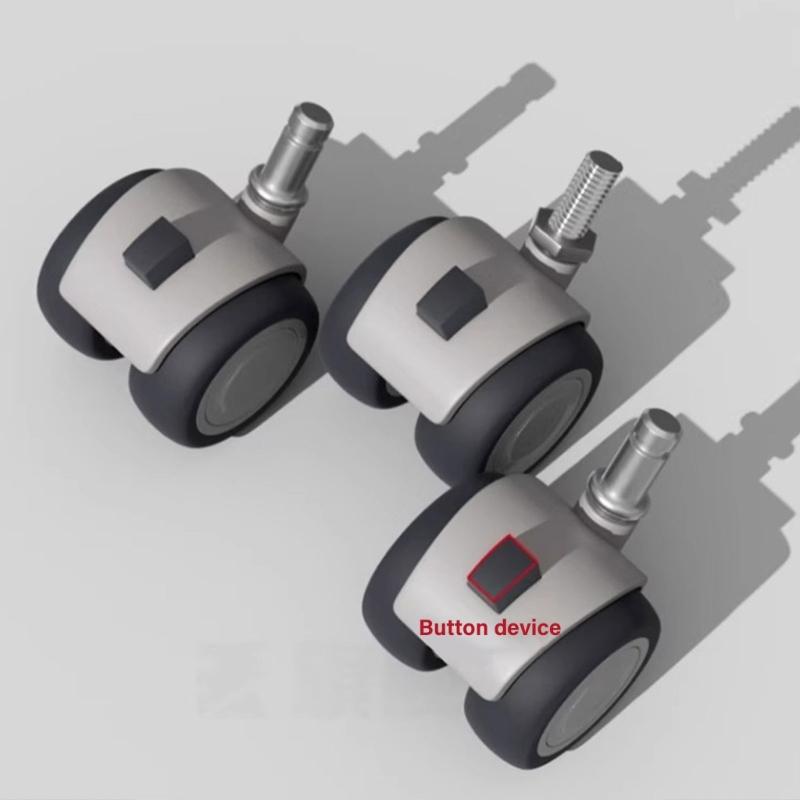 Chair Casters Wheel Smooth Rolling Not  Scratch Wheel High Load Capacity Chair Casters Noise Reduction for Various Chairs