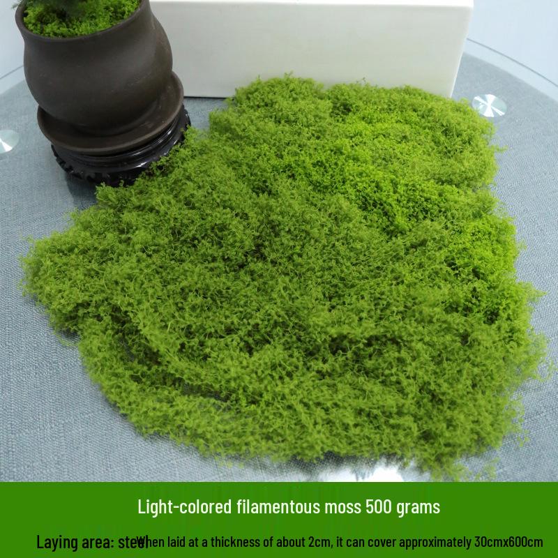 Artificial Moss Silk Grass Lawn for Landscaping and Decoration