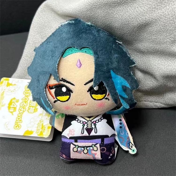Authentic Anime Plush Characters new Genshin impact Tartaglia Zhongli Fischl Aether Diluc Plush Action Figure Model Toys