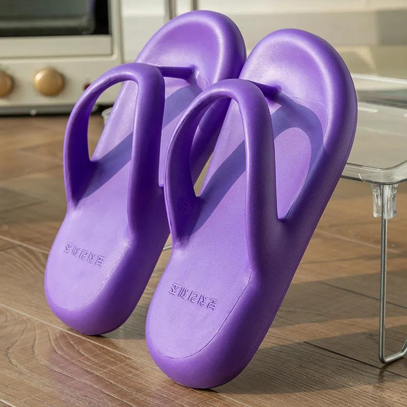 2025 Summer New! Women's Thick Sole Flip Flops - Memory Foam Stylish Thong Sandals for Beach Outdoor Fashion Wear
