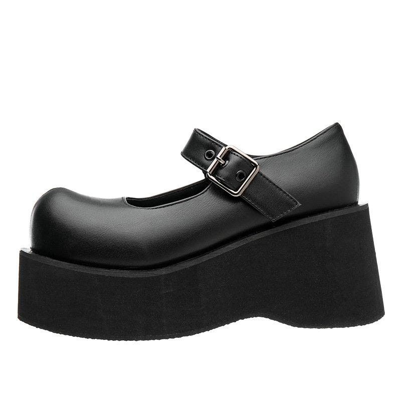 Fashion Mary Jane Shoes Women Platform Platform Platform Heel Shoes New Japan Jk Harajuku Soft Sister Big Head Shoes