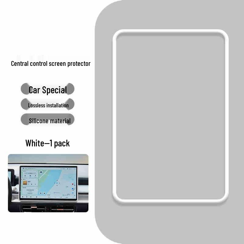 Silicone Protective Cover for 26 BYD Tang EV Screen Models - Center Console Display Frame, Anti-Collision