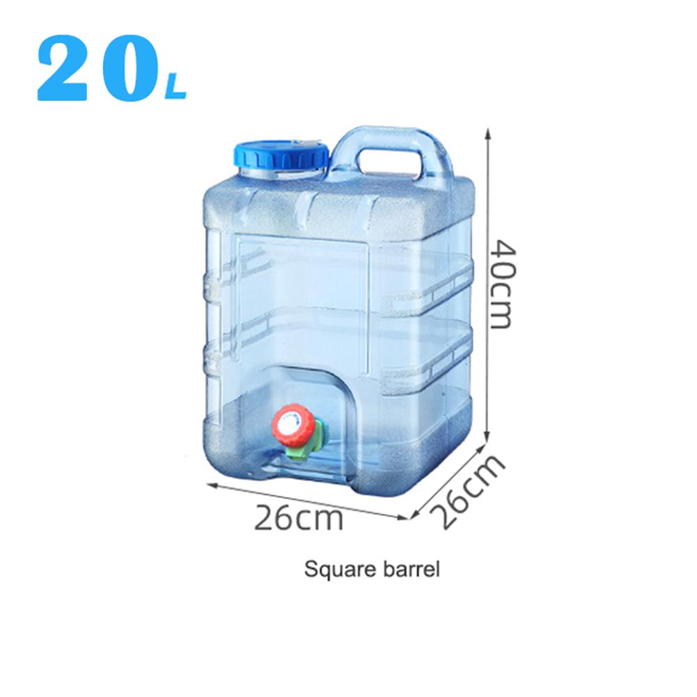 

18/20/22 л Контейнер для воды для кемпинга Пищевой Портативный резервуар для воды Большой емкости с краном Аксессуары для улицы Бытовое использование