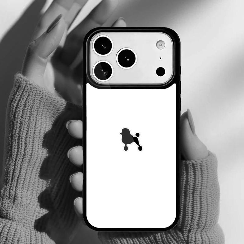 

Life Is Better With A Poodle Silhouette Phone Case for iPhone 17 16 15 14 13 Pro Max Back Cover for 12 11 Pro Coque iPhone 15 Pro Max