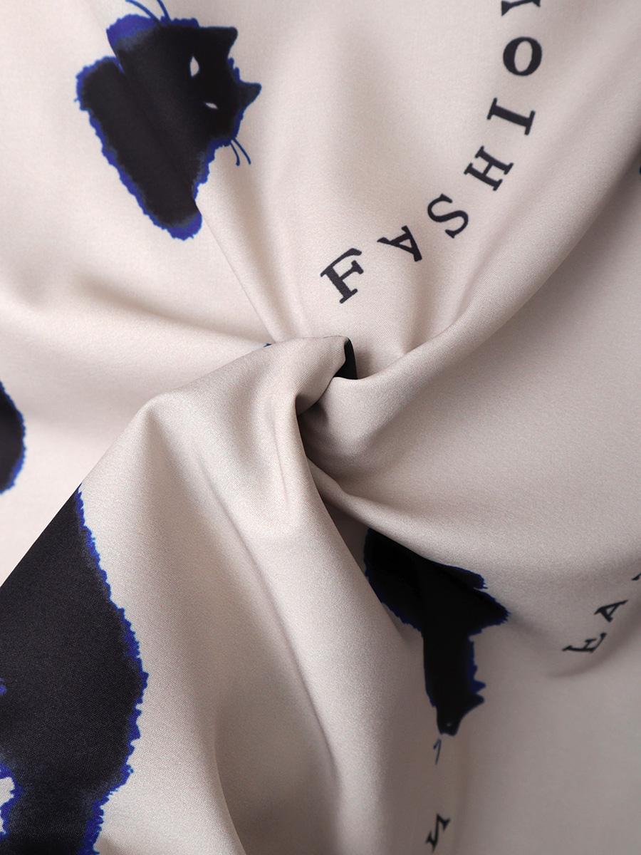 Свободная короткая мужская рубашка с рисунком кота Prinr на Гавайях — фото 7