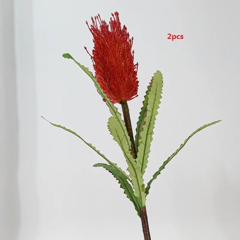 Artificial Plants Silk Fake Flowers Auditorium Decor Red Black Stupa Flower Branches Simulation Green Plant Balcony Decoration
