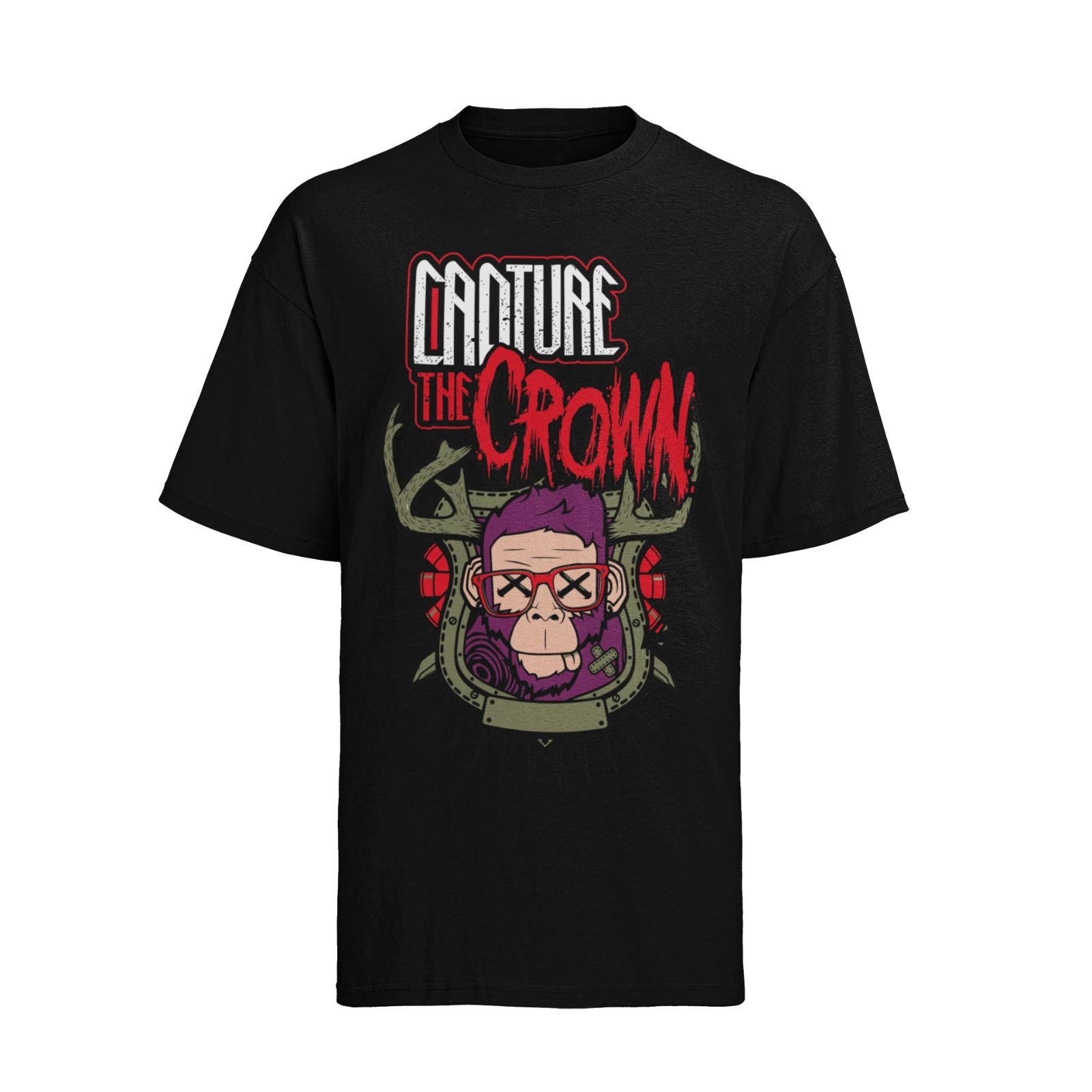 Retro CAPTURE THE CROWN 70s 80s 90s Womens Organic Cotton T-Shirt Mens Womens Tees Top S-XXXL M