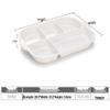 Melamine Divided Canteen Tray
