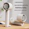 Portable USB Rechargeable Folding Fan with Carabiner and Ice Pack for Strong Outdoor Cooling