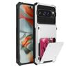180° Flip Wallet Kartenfach Hartes PC+Weiches TPU Stoßfest Einfarbiges Handyhülle Für Google Pixel 9 9A Pro XL Bumper Rückseite