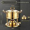 304 Stainless Steel Single-Person Hot Pot with Inflatable Gas Stove for Home, Commercial, and Camping Use