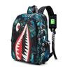 Color Shark Student Lightweight Waterproof School Bag Printing Large Capacity Personalized Cartoon Fashion Shoulders