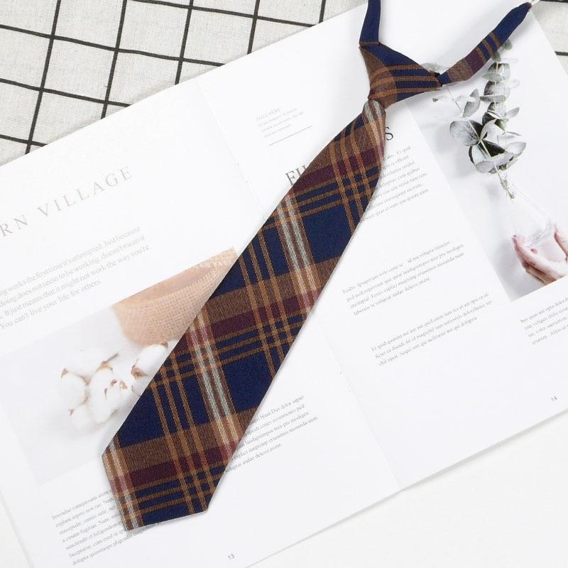 JK Women's Brown Retro Japanese School-Style Bow Tie