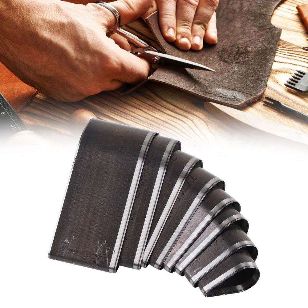 8 Pcs Teardrop Shape Leather Punching Tool  for DIY Leather Craft, EVA, Fiber Board, Clay