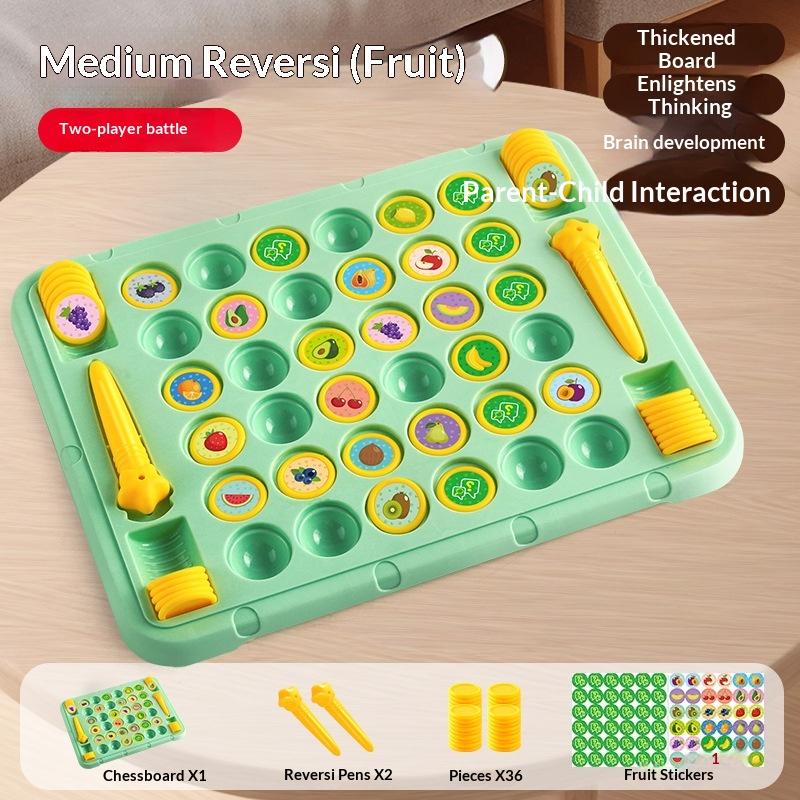 2-4 Player Flip Chess Memory Game Board Games Double Player Battle Puzzle Toy Kid Concentration