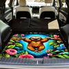 1pc Cute Sloth Floral Car Trunk Mat - Soft Easy-Clean Durable SUV Trunk Liner with Vibrant Sloth & Flower Design Fit for Most