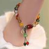 Color Light Luxury Temperament Bracelet Chinese Lotus Seed Ruyi Pendant Bracelet National Trend With Retro Boudoir Bracelet Jewe