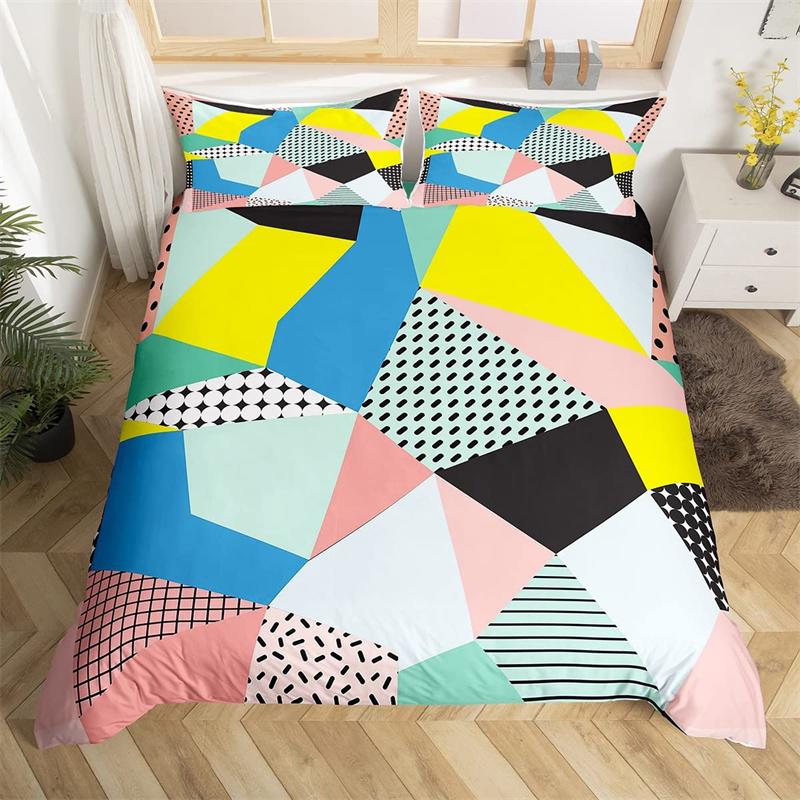 Пододеяльник с изображением заката и геометрическим узором Ombre — фото 5