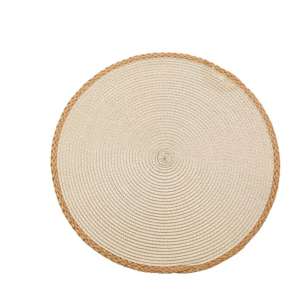 Anti-scald Woven Placemat Heat Insulation Solid Color Table Mat  Party Table Decoration