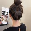 Girl Hairpin Matte Color Rectangular Hair Clips Stable Non-Slip BB Clip Face