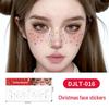 Christmas Tattoo Stickers: Easy-to-Remove Temporary Makeup Tattoos with Tree, Reindeer, and Snowflake Designs.