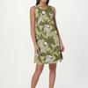 Women's Fashion Beach Dress Sleeveless Round Neck Floral Print Dress