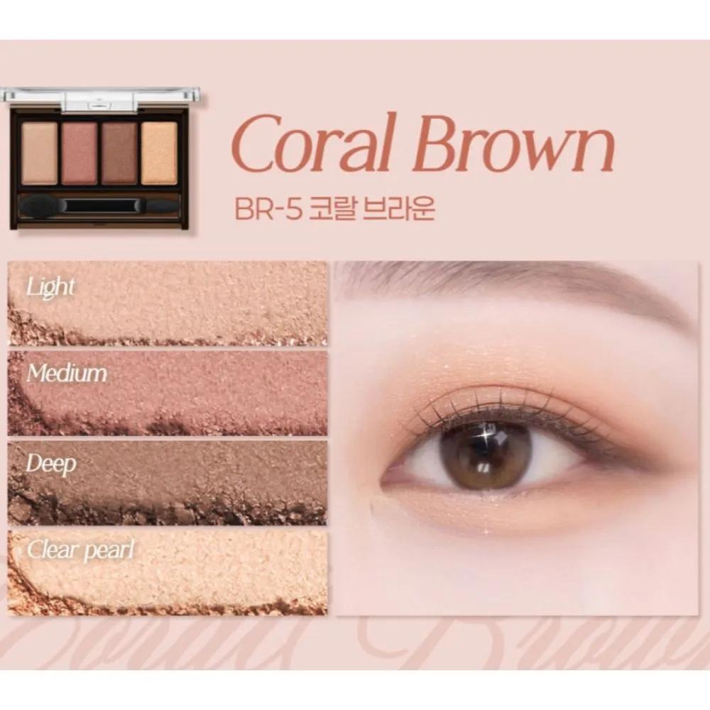 Kate Mellow Warm Tone Eyeshadow Palette BR-5 Coral Brown