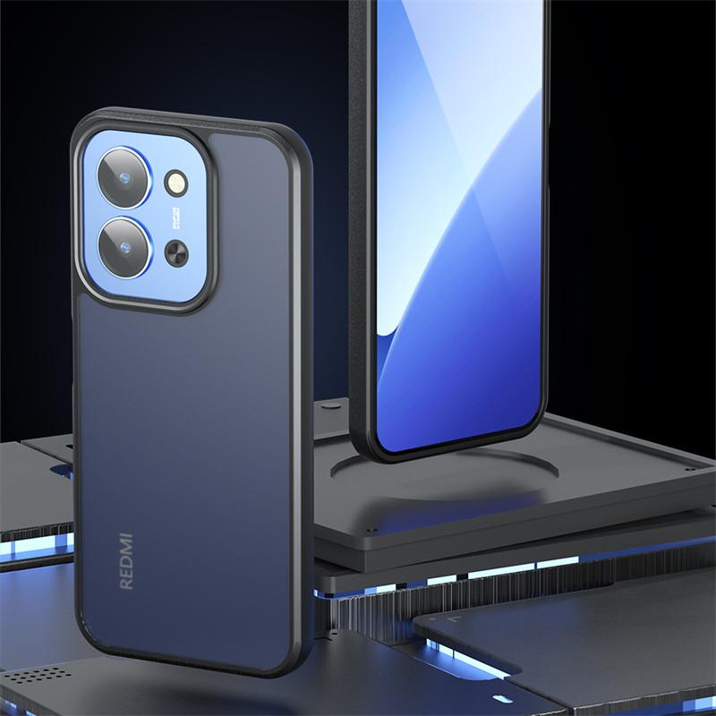 For Xiaomi Poco C85 Case Xiaomi Poco C85 Cover Bumper Luxury Matte PC + TPU Shockproof Protective Phone Cover Xiaomi Poco C85