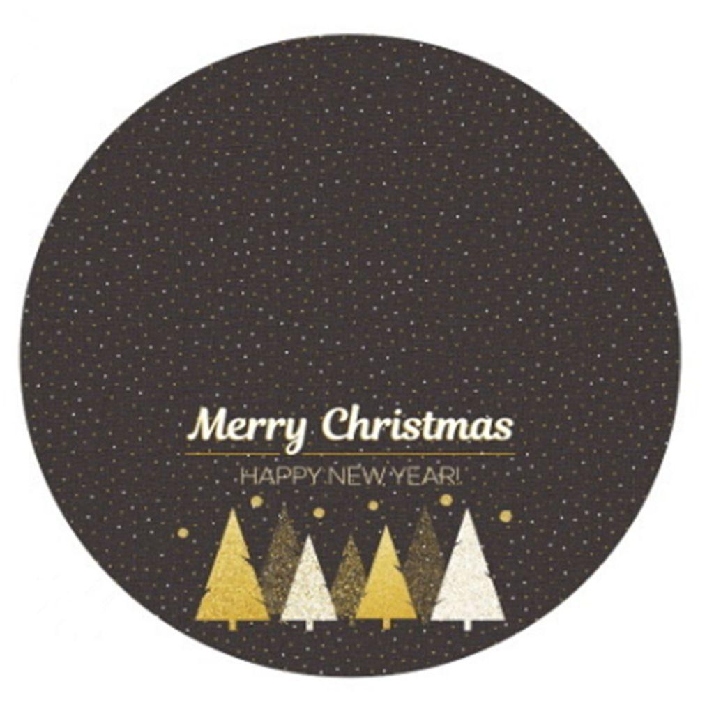 Reuseable 1 Pcs Flannelette DIY New Year Elk Party Supplies Floor Mat Cover Christmas Tree Skirt Xmas Decor Christmas Carpet