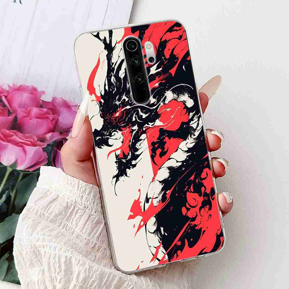 For Xiaomi Redmi Note 8 Pro 6.53" Case Luxury Flower Bow Soft Silicone TPU Cover For Redmi Note8 Pro note 8pro Shockproof Shell