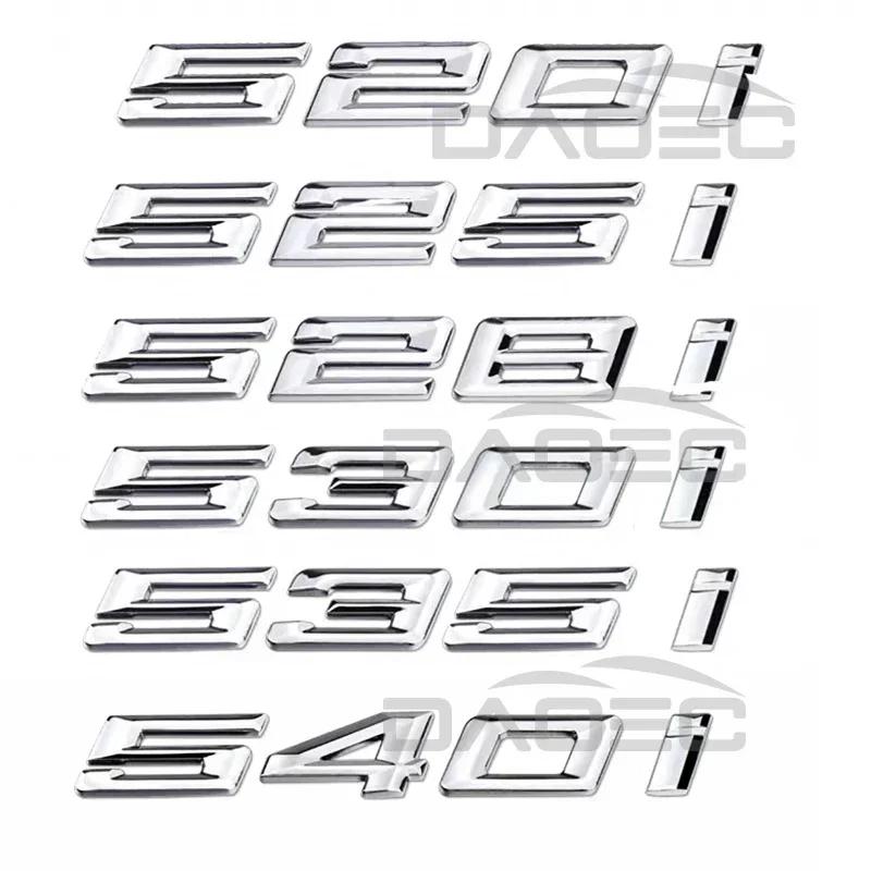 Insignia Emblema Calcomanía Pegatina Letras 3D ABS para Maletero de Coche Para BMW Serie 5 520i 525i 528i 530i 535i 540i E39 E60 E61 F10 F11 G30 tv2