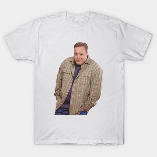 Asian Size Men Black Print T-shirt Kevin James Meme No-Cut Print Cotton Tshirt 4XL