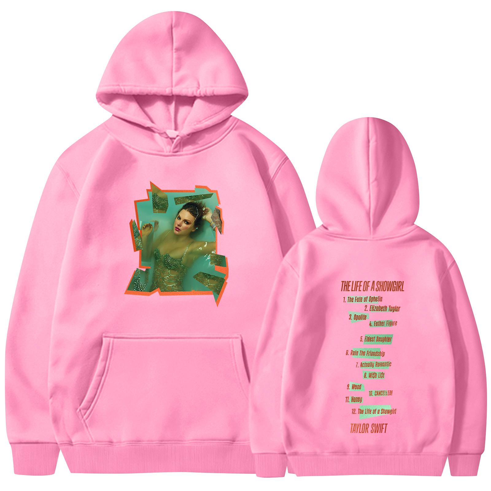 

Толстовки для женщин оверсайз зимние свитшоты пуловер модная осенне-зимняя одежда XXL розовый