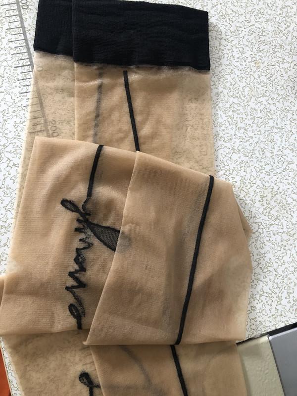 Wide Neck Rear Vertical Line Thin Nylon Long Socks Women  Stockings Transparent Thigh High Stocking Female Knee High Socks 1/