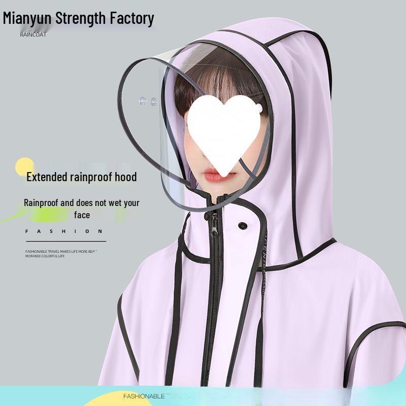 Full-Length Rainproof Poncho for Adults - Unisex Raincoat for Electric Car or Bicycle Riding