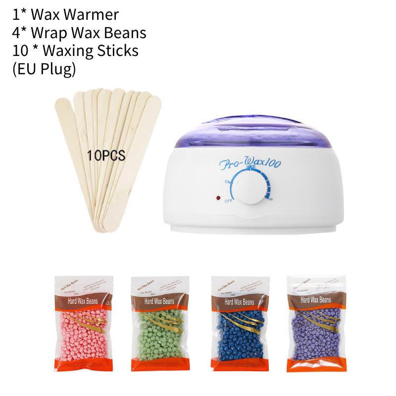 

Hair Wax Warmer Removal Beauty Kit Pot Depilatory Paraffin Machine Waxing Beans White EU