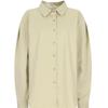 Shop   WomeN Collar Neck Casual Daily Loose Fit LoNg Sleeve CottoN Shirt Ivory N